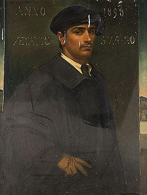 Portrait of a young man in his twenties in Renaissance style (1898)