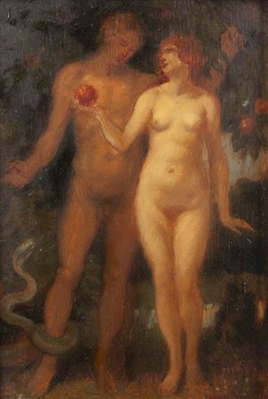 'THE APPLE!' (ADAM AND EVA) 1923