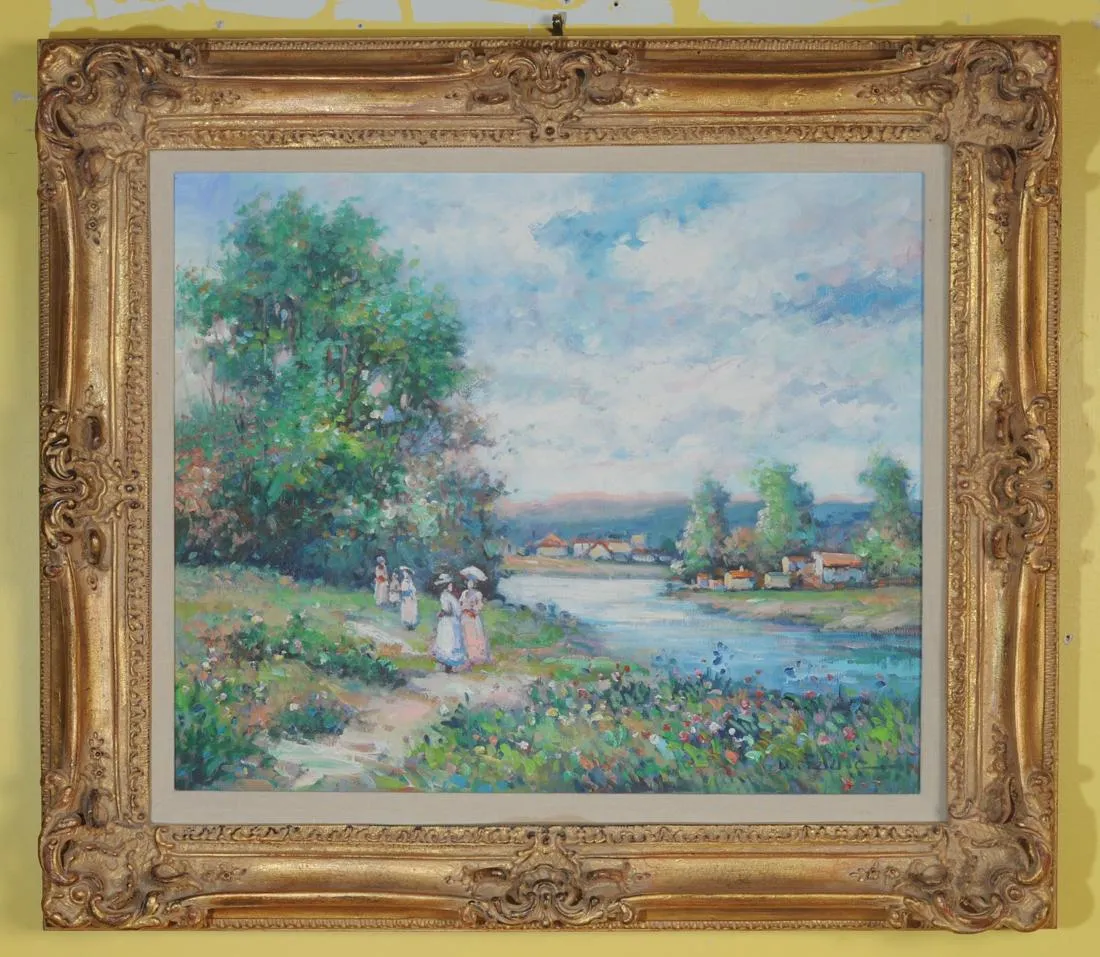A landscape with figures