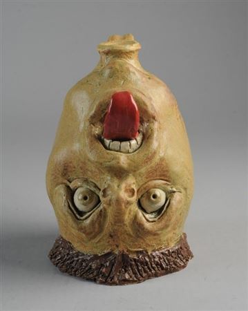 'Flat Head' Face Jug