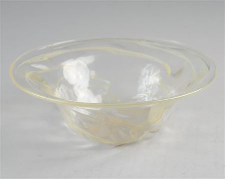 Tiffany Favrile Clear Glass Bowl