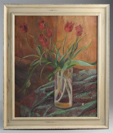 Still Life with Red Tulips