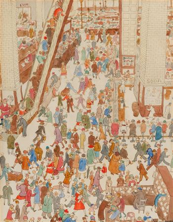 Sample artwork by Ethel Spears (1903 - 1974), known for easel and mural painting, enameling, teaching - View similar artists and auction records