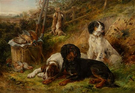 Awaiting their Master , 1887
