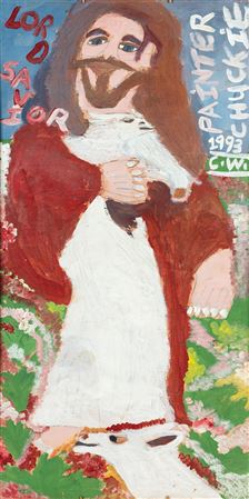 Lord Savior (Jesus Christ) and Michael Jordan Christ Talent (a double-sided work), 1993 by Chuckie Williams - Auction record, sale price, and art valuation. Compare with similar artists and explore comparable artworks.