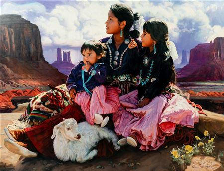Three Young Girls by Brad Schmidt - Auction record, sale price, and art valuation. Compare with similar artists and explore comparable artworks.