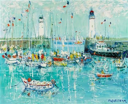 Sample artwork by Yolande Ardissone (Born 1927), known for impressionist landscape, marine, and still-life painting - View similar artists and auction records