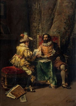 Two Cavaliers Conversing