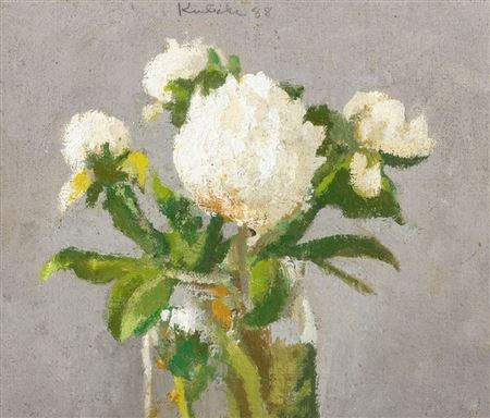 White Peonies in a Glass Jar, 1988