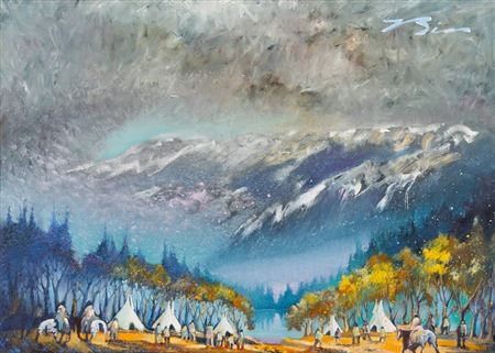 Autumn Pass by Earl Biss Jr - Auction record, sale price, and art valuation. Compare with similar artists and explore comparable artworks.