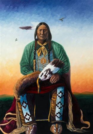 Visiting Chief (Grandfather of the Artist), 2000