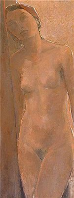 Standing female nude