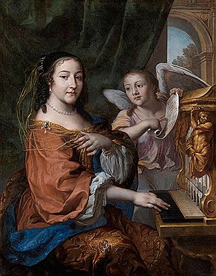 PORTRAIT OF A NOBLE LADY WITH THE ATTRIBUTES OF SAINT CECILIA by Joachim Von Sandrart - Auction record, sale price, and art valuation. Compare with similar artists and explore comparable artworks.