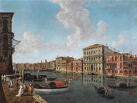 THE CANAL GRANDE WITH PALAZZO BOLDÙ FACING THE PALAZZO CORNER DELLA REGINA