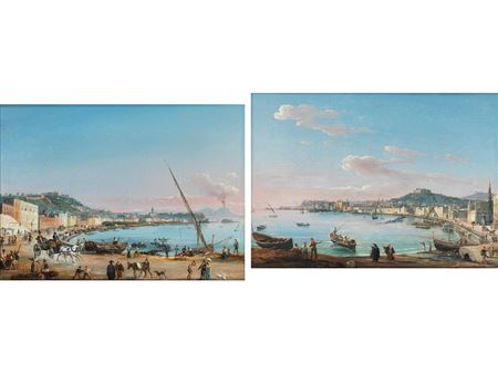 VIEW INTO THE BAY OF NAPLES TO THE SOUTH and LOOK INTO THE BAY FROM NEAPLE TO THE NORTH (2) by Salvatore Candido - Auction record, sale price, and art valuation. Compare with similar artists and explore comparable artworks.