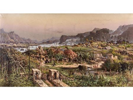 THE IGUAZÚ WATERFALLS IN BRAZIL by Henri Langerock - Auction record, sale price, and art valuation. Compare with similar artists and explore comparable artworks.