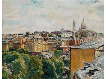 VIEW OF THE CITY OF PARIS FROM ELEVATED VIEWPOINT