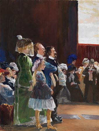 In Front of the Sistine Madonna in Dresden by Guido Paul Richter - Auction record, sale price, and art valuation. Compare with similar artists and explore comparable artworks.
