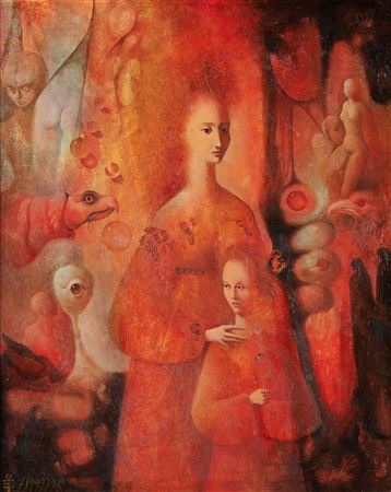 "The mother and the child"