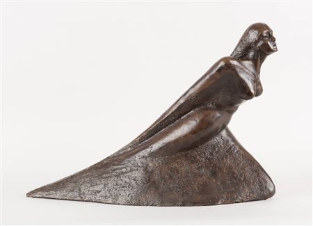 Woman coming out of the sea