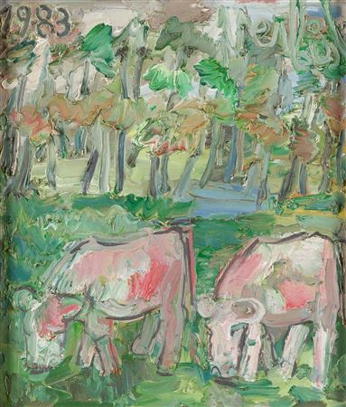 "Shivers on the summer pastures". by Maurits Verbist - Auction record, sale price, and art valuation. Compare with similar artists and explore comparable artworks.
