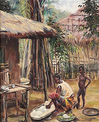 Sample artwork by Jean Mulders (Born 1913), known for painting - View similar artists and auction records