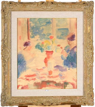 "Elegant women conversing in an interior" by Ferdinand Schirren - Auction record, sale price, and art valuation. Compare with similar artists and explore comparable artworks.