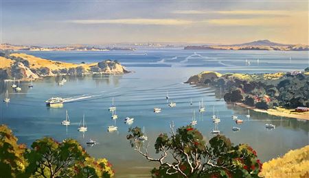Looking down on Matiatia, Waiheke