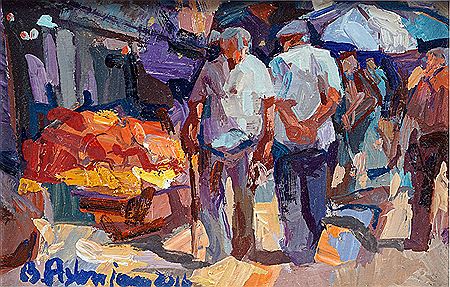 Sample artwork by Pierre Bedros Aslanian (Born 1937), known for landscape, cityscape, village scenes, still life, marine and genre painting - View similar artists and auction records