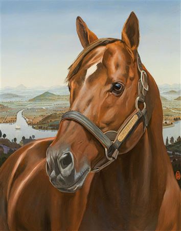 Portrait of a horse
