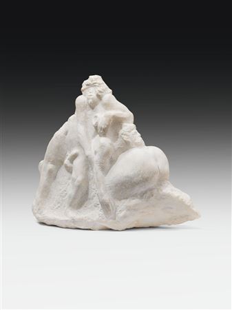 Sample artwork by Alfred Hrdlicka (1928 - 2009), known for socio-political themed sculpture and painting, male torso figures - View similar artists and auction records