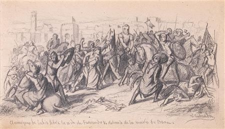 The Marquis of Cádiz releases the life of Ferdinand V in front of the walls of Baza