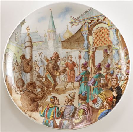 A Balconry Scene in Old Russian - 1879