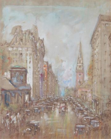 Boston Street Scene