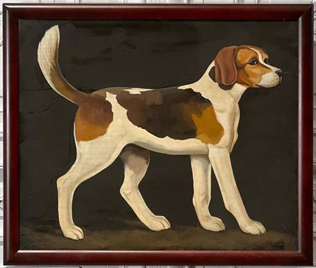 English Foxhound Portrait