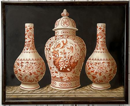 Still Life Of Three Chinese Jars