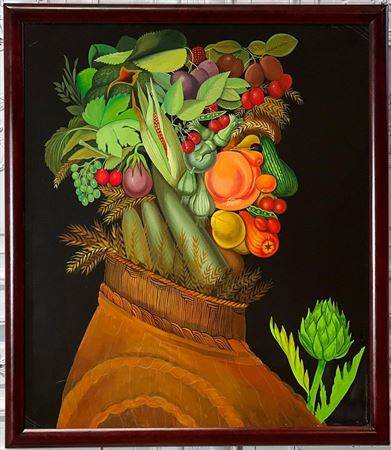 Portrait Of A Man As Vegetables After Giuseppe Arcimboldo