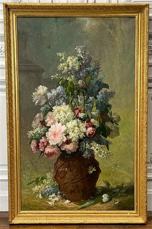 Still Life With Hydrangeas And Roses