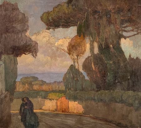 Figure Of A Woman In A Landscape