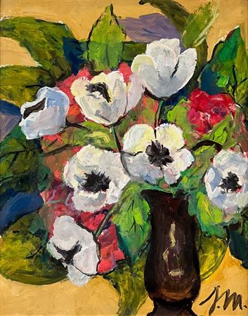 Still Life With Vase Of Flowers