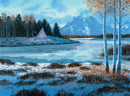 Untitled (Teepee at Oxbow Bend)
