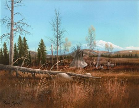 Untitled (Teepee in Autumn)