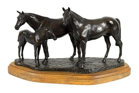 Sample artwork by Harry O'Hanlon (1916 - 1996), known for genre-plains indian, sculpture - View similar artists and auction records