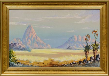 Landscape with Mountains by Wim Baartman - Auction record, sale price, and art valuation. Compare with similar artists and explore comparable artworks.