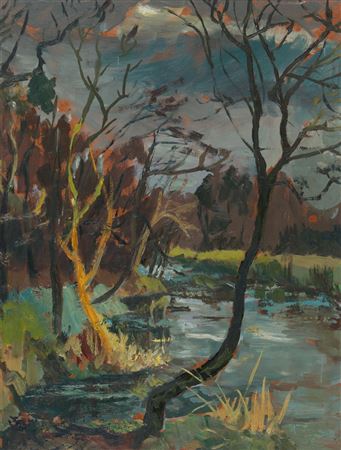'TREES BY THE RIVER II'