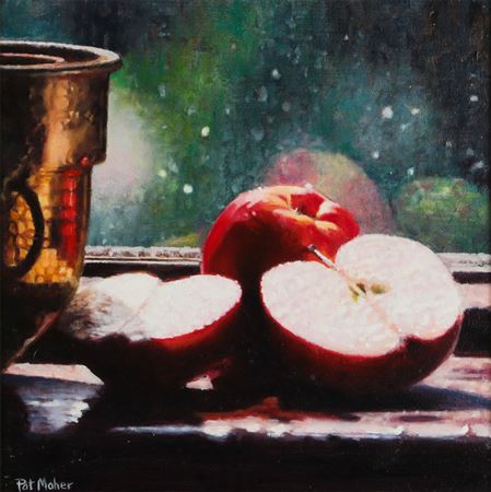 'STILL LIFE, APPLES' by Pat Maher - Auction record, sale price, and art valuation. Compare with similar artists and explore comparable artworks.