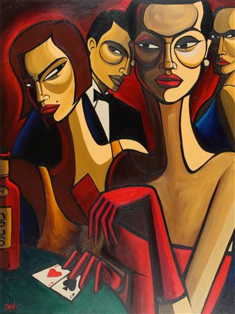 'TWO ACES AT THE CASINO' by Terry Bradley - Auction record, sale price, and art valuation. Compare with similar artists and explore comparable artworks.