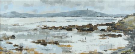 'LOUGH SHORE, STRANGFORD' by William AJ O'Neill - Auction record, sale price, and art valuation. Compare with similar artists and explore comparable artworks.