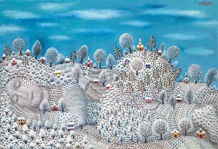 Winter by Tamas Galambos - Auction record, sale price, and art valuation. Compare with similar artists and explore comparable artworks.