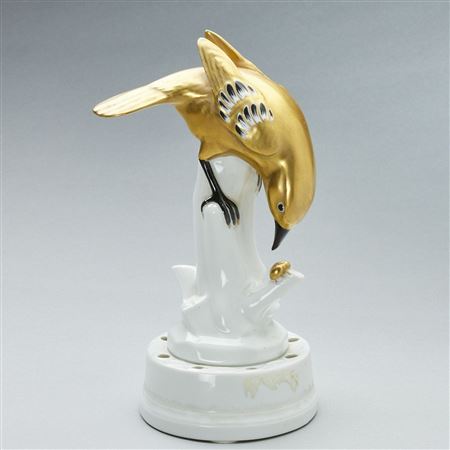 Bird as a flower vase